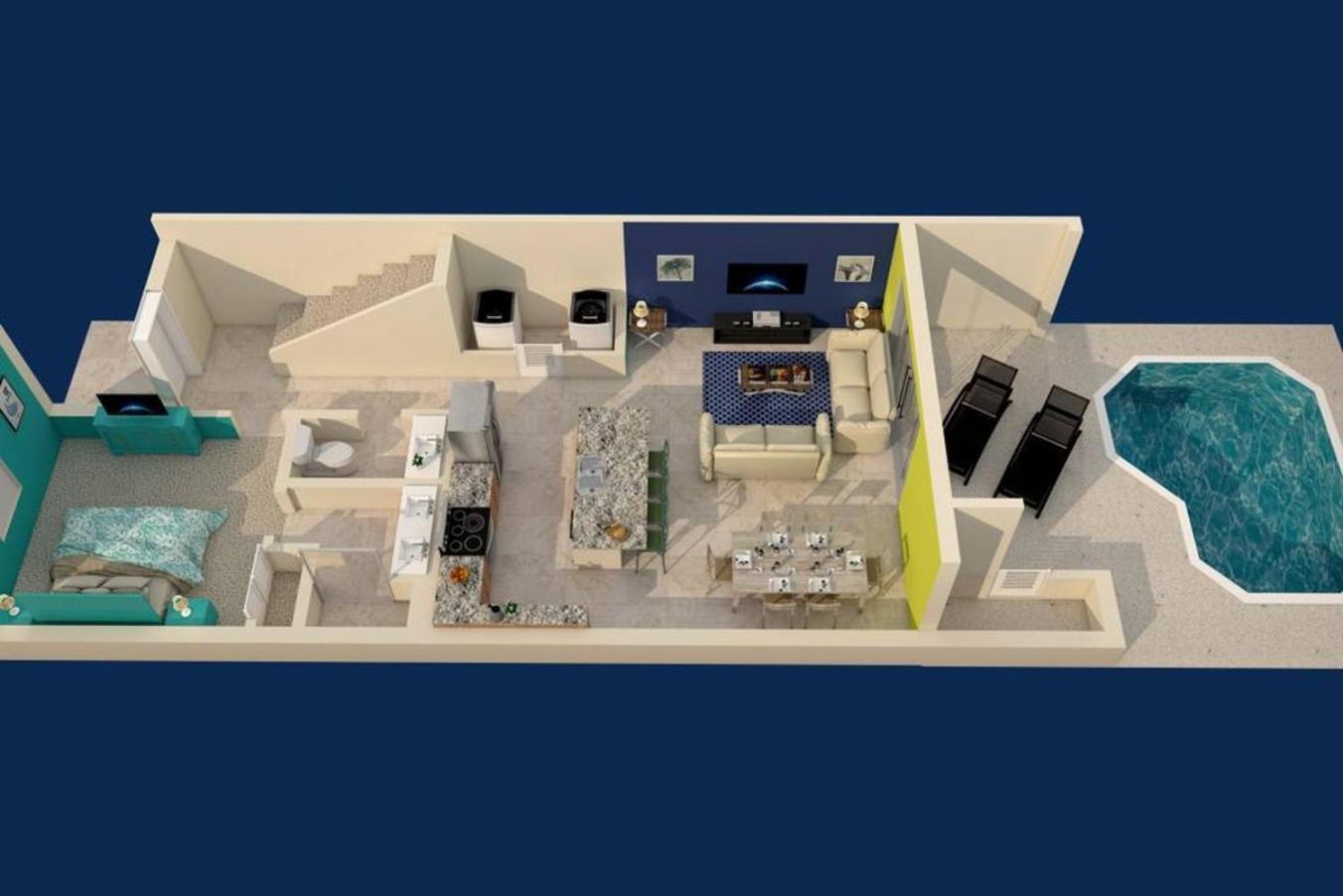 Hébergement de vacances 3b25b Townhouse 15 Min From Enclaves At Festival